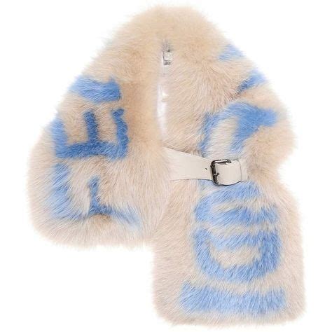 scarpe fendi|Fendi scarf with fur trim.